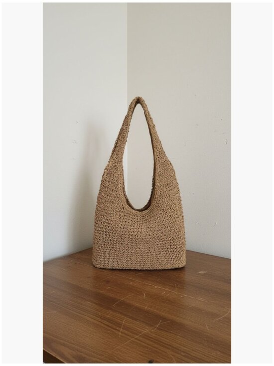 Handbags - Handwoven Straw Tote Bag Large Hobo Shoulder Purse for Summer